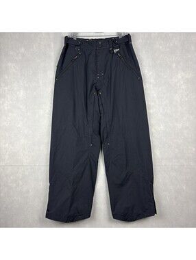 Vintage Oakley Software Ski Snow Pants Mens Medium Black Y2K Snowboarding Baggy